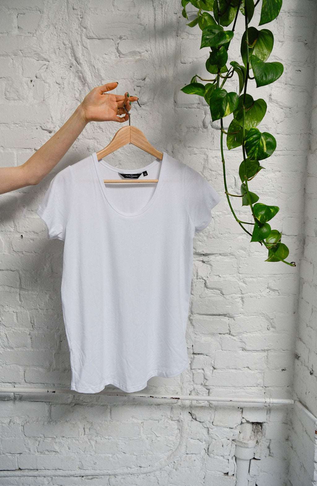 Bamboo Canadian Made Perfect T-Shirt in White