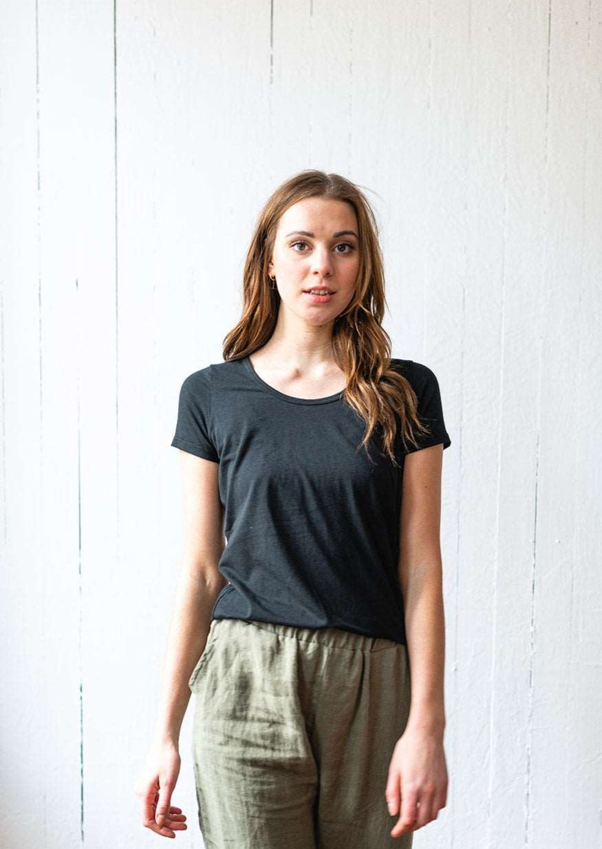 Bamboo Canadian Made Perfect T-Shirt in Black