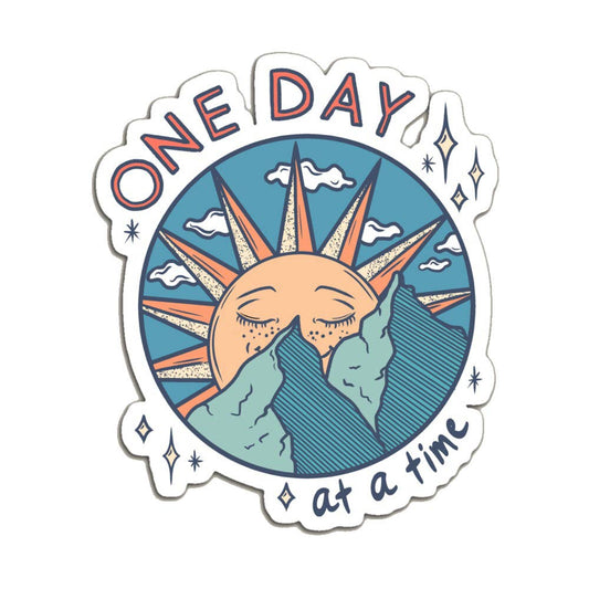 Luck and Lavender Studio - One Day at a Time Sticker