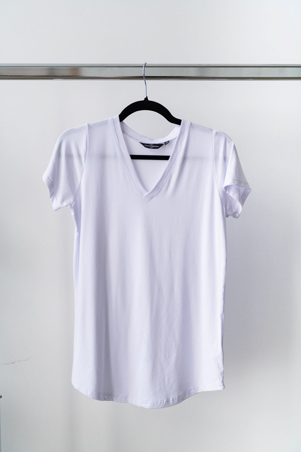 The Bamboo Perfect V-neck Tee in White